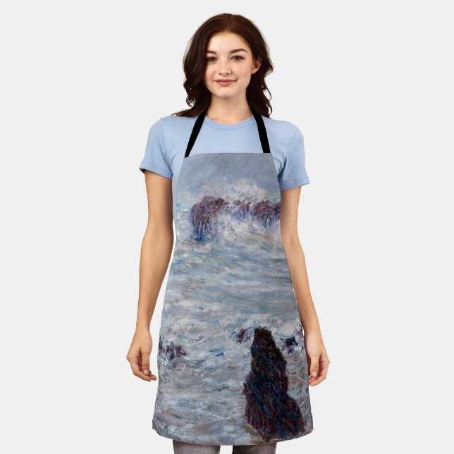 Tablier Claude Monet - Tempête au large de la côte Belle-Î (Porté)