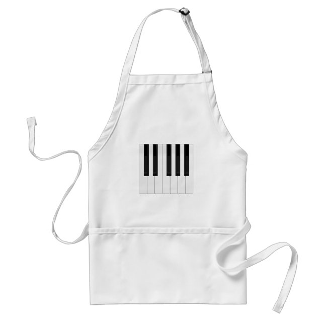 Tablier Clavier / Touches de piano : (Devant)