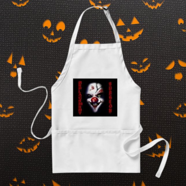 Tablier Clown malin du chirurgien de remplacement (Replacement Surgeon Evil Clown Adult Apron)