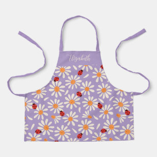 Tablier Coccinelles Violettes & Pâquerettes Enfants Person