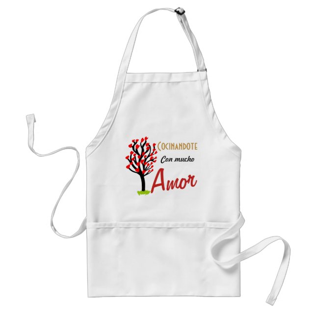 TABLIER COCINANDOTE CON MUCHO AMOR (Devant)
