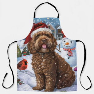 Tablier Cockapoo Winter Wonderland Christmas Joy