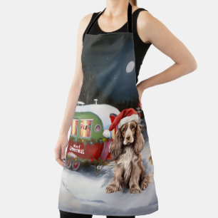 Tablier Cocker d'hiver Spaniel Caravan Christmas Adventure