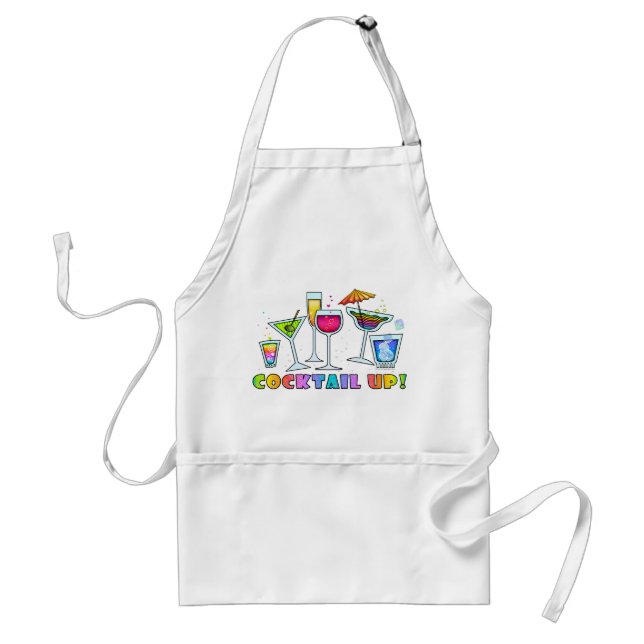 TABLIER COCKTAILS VERRES APRON (Devant)