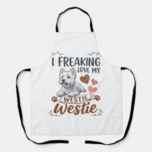 Tablier Cœur de chien Westie Fous d'amour Pattes_1