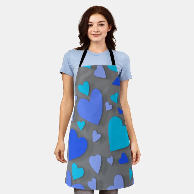 Tablier Coeur de papier décoratif 4 (Porté)
