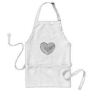 Tablier Coeur diamant