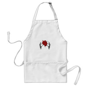 Tablier Coeur Et Mains - Squelette Mains Coeur