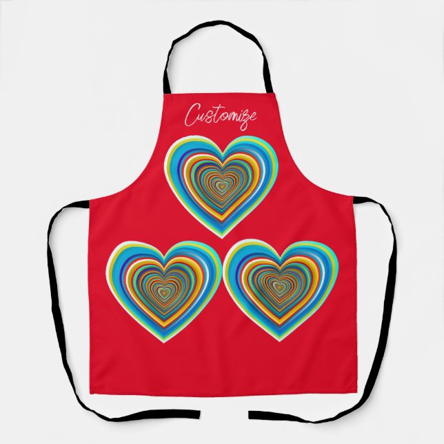Tablier Coeur valentin multicolore Thunder_Cove (Recto)