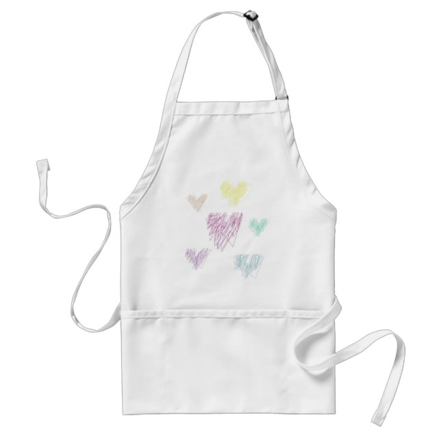 Tablier Coeurs abstraits (Devant)