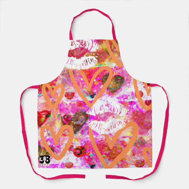 Tablier Coeurs et lèvres (Recto)