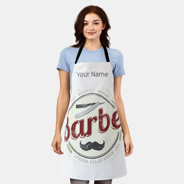 Tablier Coiffeur de cheveux Hustler Coiffeur Rétro coiffeu (Porté)