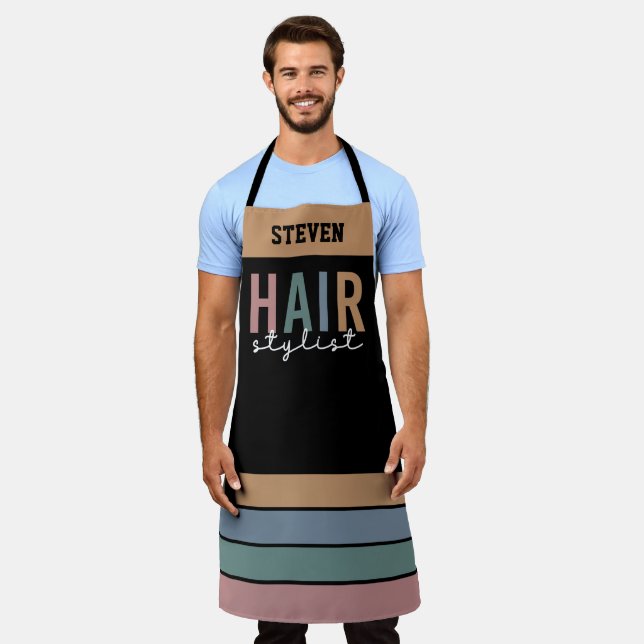 Tablier Coiffeur de coiffure personnalisée (Porté)