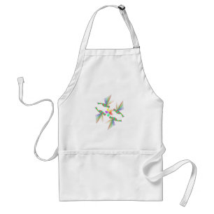 Tablier Colibris Arc-En-Ciel Embrasser Une Fleur