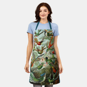 Tablier Colibris par Ernst Haeckel, Oiseaux Vintages