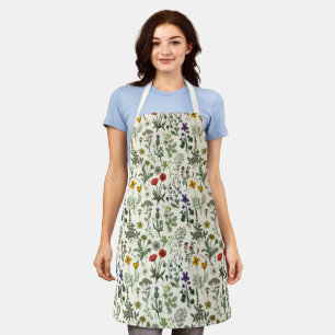 Tablier Collage de fleurs sauvages