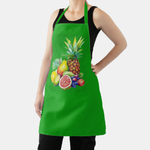 Tablier Collage de Fruits Tropicaux