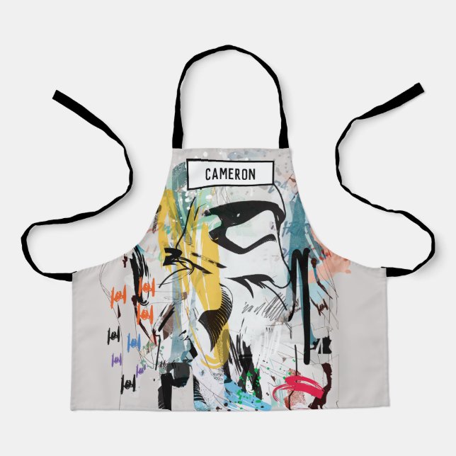 Tablier Collage de graffitis Stormtrooper (Recto)