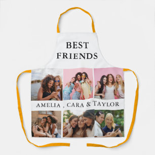 Tablier Collage de photos d'amis moderne Simple