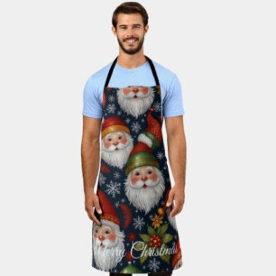 Tablier Collection de Noël de Père Noël Vintage