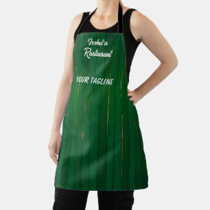 Tablier Collection de Texture Vert Or tendance de luxe