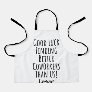 Tablier collègue, collègue, adieu, bonne chance T-shirt