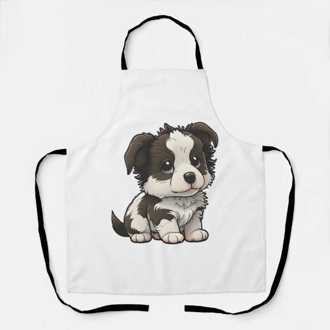 Tablier Collie frontalière de Chibi (Recto)