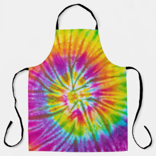 Tablier Coloré Cravate-Dye -Dye Abstrait.
