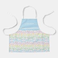 Coloré Pastel Waves Kawaii Clouds Motif Enfants