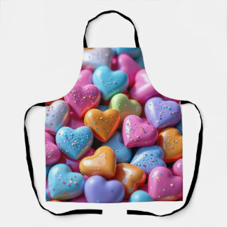 Tablier Colorful Candy Love Hearts