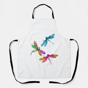 Tablier Colorful Graphic Motif Dragonfly Funny Flying