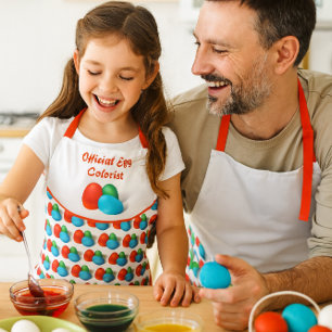 Tablier Coloriste d'œufs Mignon Pâques