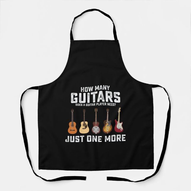 Tablier Combien de guitares un guitariste a-t-il besoin Ju (Recto)