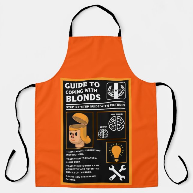 Tablier Comment Comprendre Les Blondes (Recto)
