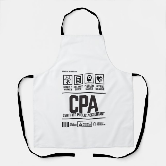 Tablier comptable public agréé - CPA (Recto)