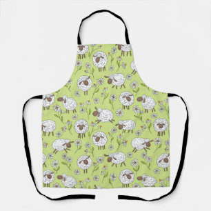 Tablier Compter les moutons sur le vert de rosée miel