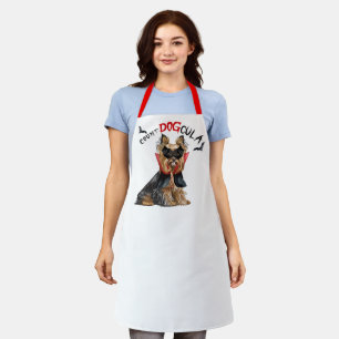 Tablier Comte DOGcula Biewer Terrier Chien Drôle Halloween