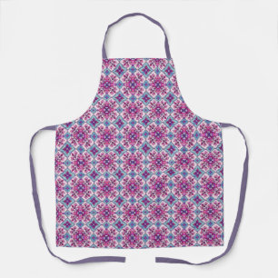 Tablier Conception de carrelage rose et bleu
