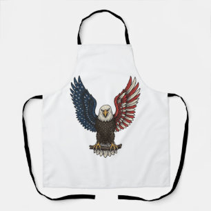 Tablier Conception de chemise vectorielle d'aigle patrioti