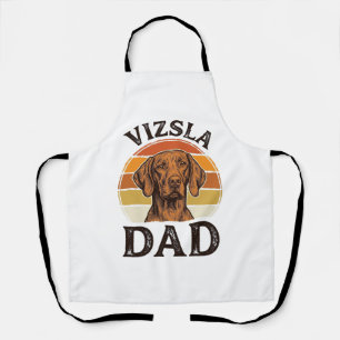 Tablier Conception de chien de gravure vintage Vizsla Papa