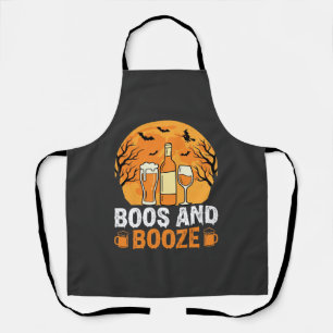 Tablier Conception de fête de boisson et de fantômes d'Hal