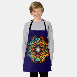 Tablier Conception de fleur de mandala de kaléidoscope-230