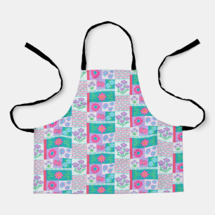 Tablier Conception de fleurs vibrantes en fleurs
