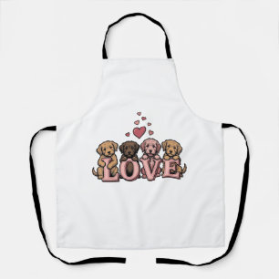 Tablier Conception de gravure vintage de la Saint-Valentin