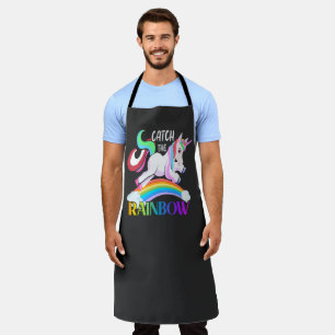 Tablier Conception de licorne arc-en-ciel Catch