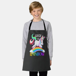 Tablier Conception de licorne arc-en-ciel Catch