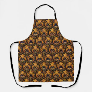 Tablier Conception de Mandala de chat de feu mystique