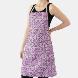 Tablier Conception de motif de fleurs d'orchidées violette