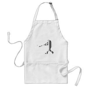 Tablier Conception de motif de joueur de sport CODE BARRE