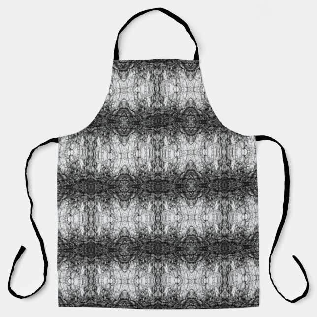 Tablier Conception de motif de photo en noir et blanc d'éc (Recto)